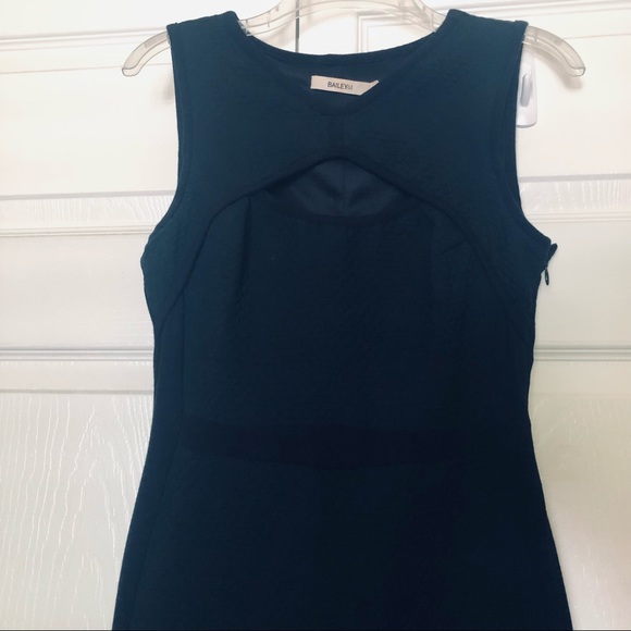 Bailey 44 Black SL Dress with Front Peephole - Picture 2 of 5